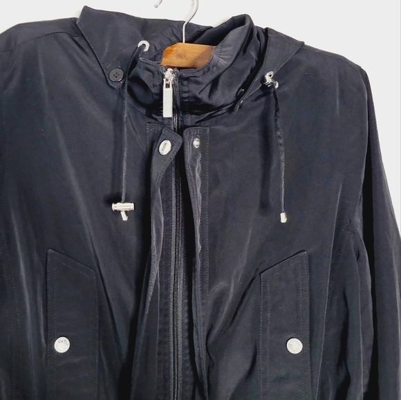 Calvin Klein black and silver hoodie‎ zip up jacket size L - Picture 2 of 10